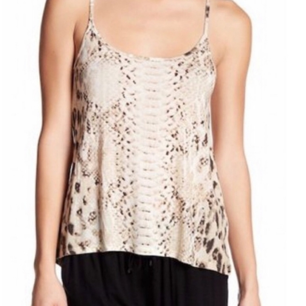 HAUTE HIPPIE "Snake Print" Tank Top Sz S & M